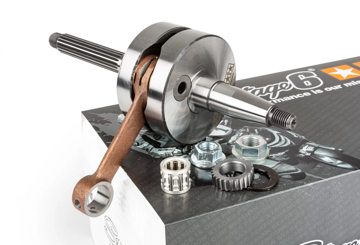 ALBERO MOTORE STAGE6 HPC MK2 BIELLA-80MM / SPINOTTO PISTONE-12MM PIAGGIO