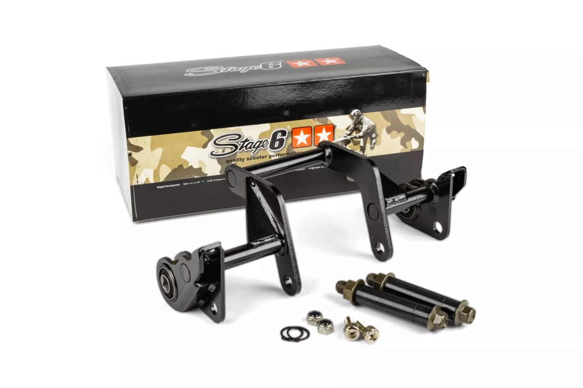 TELAIETTO REGGIBLOCCO STAGE6 MKII MBK NITRO / YAMAHA AEROX, NERO