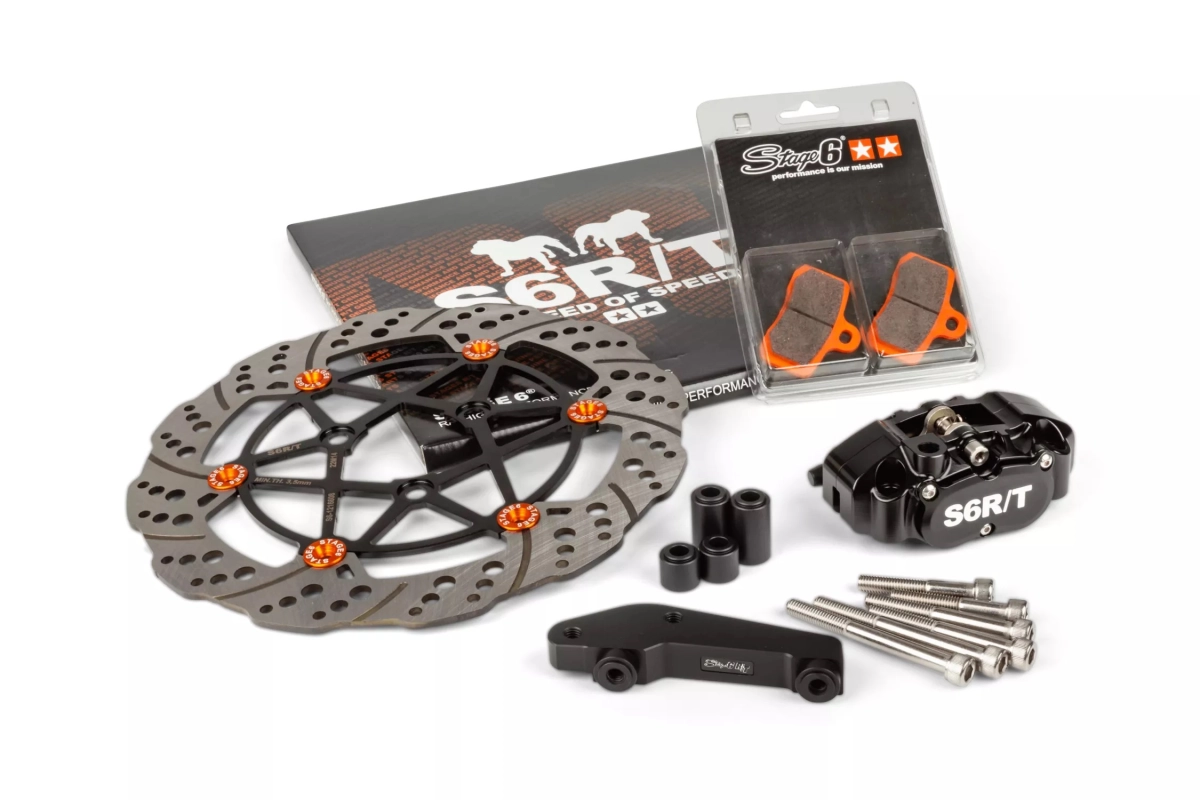 KIT FRENI OVERSIZE 280MM YAMAHA AEROX STAGE6 R/T NERO