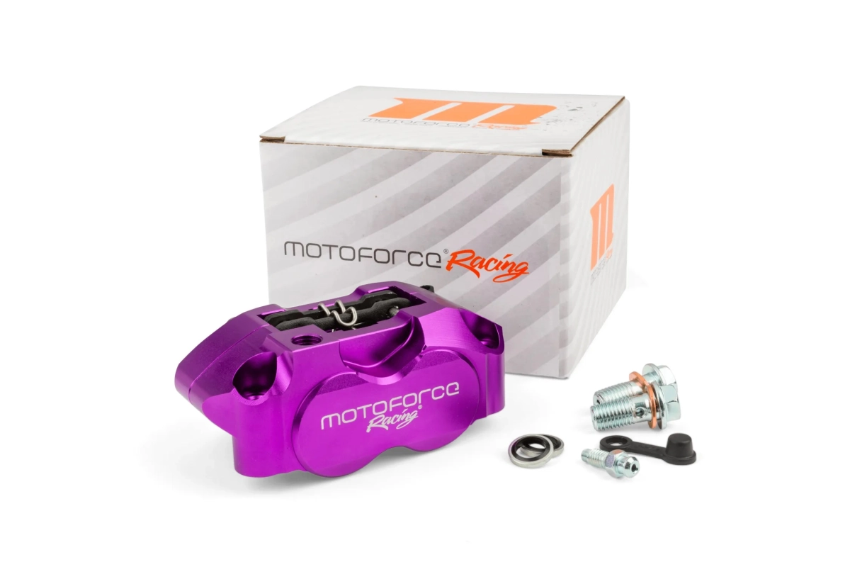 PINZA FRENO A 4 PISTONCINI MOTOFORCE RACING VIOLA