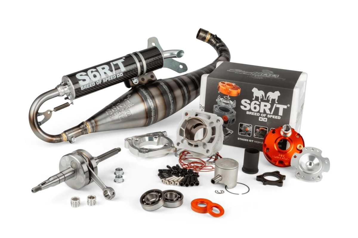 KIT GRUPPO TERMICO - ALBERO MOTORE - SCARICO STAGE6 R/T 70 MINARELLI ORIZZONTALE