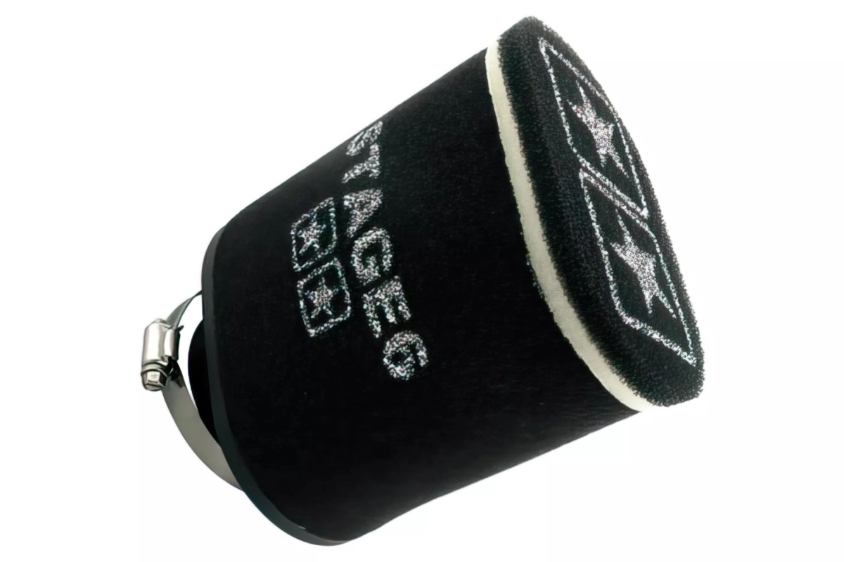 FILTRO ARIA RACING STAGE6 DOUBLE-LAYER GRANDE, AIRBOX NERO, RACCORDO 70MM