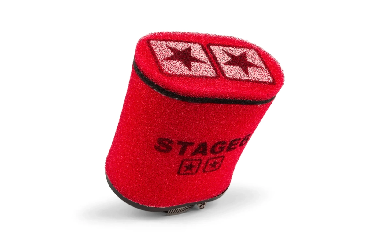 FILTRO ARIA STAGE6 RACING OVALE D.70MM ROSSO