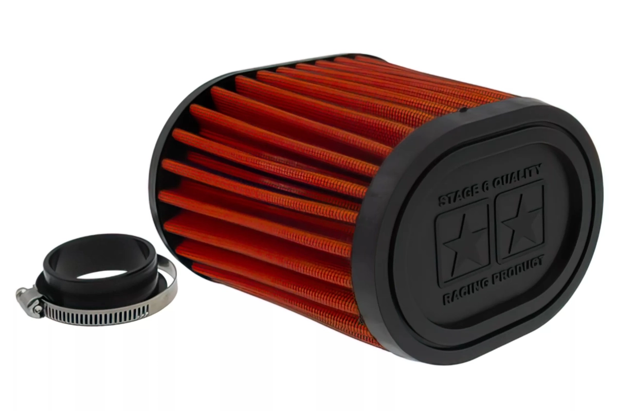FILTRO ARIA RACING STAGE6 DRAG RACE IMBOCCO 44/49MM ARANCIONE