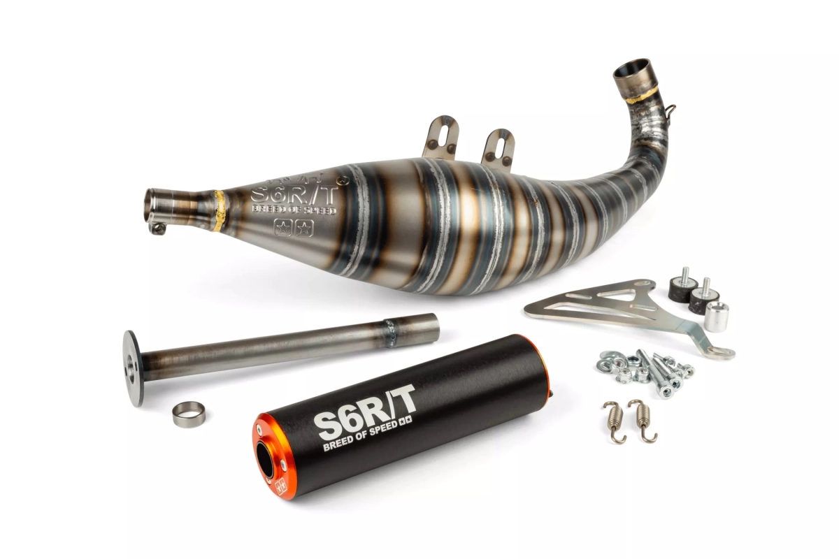 SCARICO STAGE6 R/T FL 100 DRAG RACE NERO / ARANCIONE