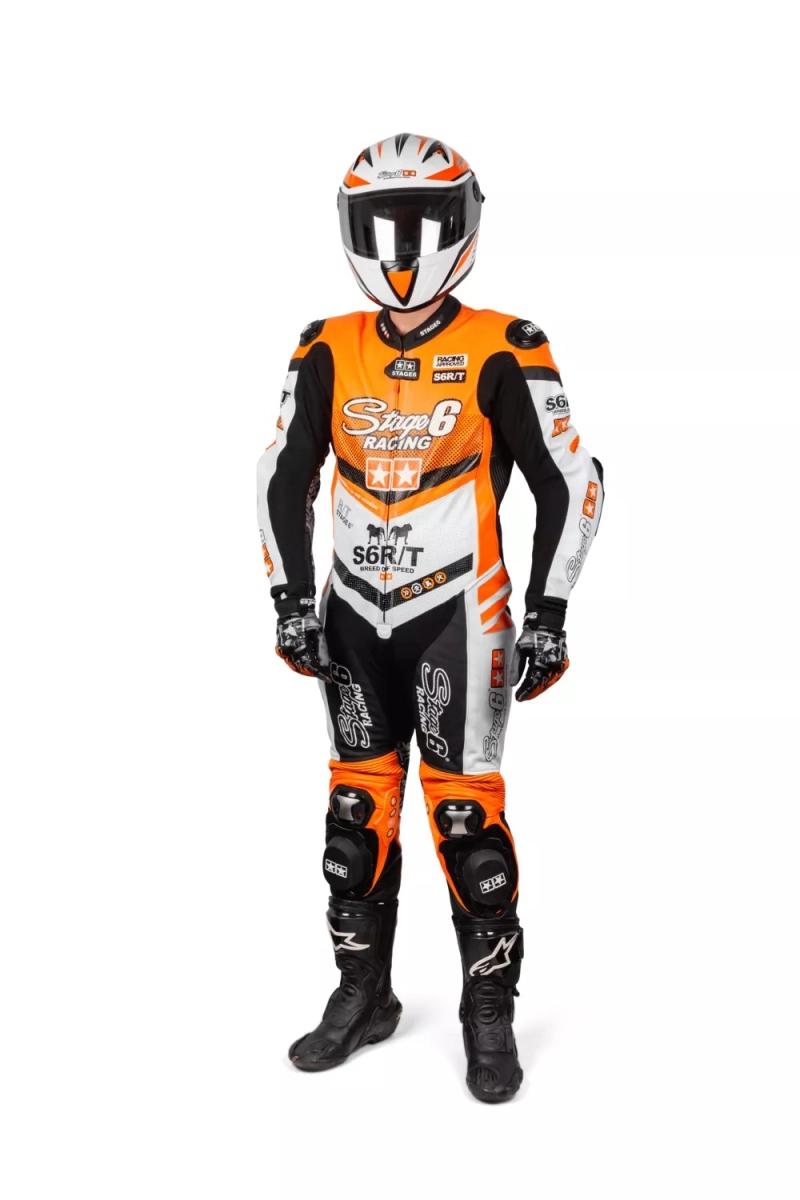 TUTA MOTO IN PELLE STAGE6 MK3 TAGLIA 50/56