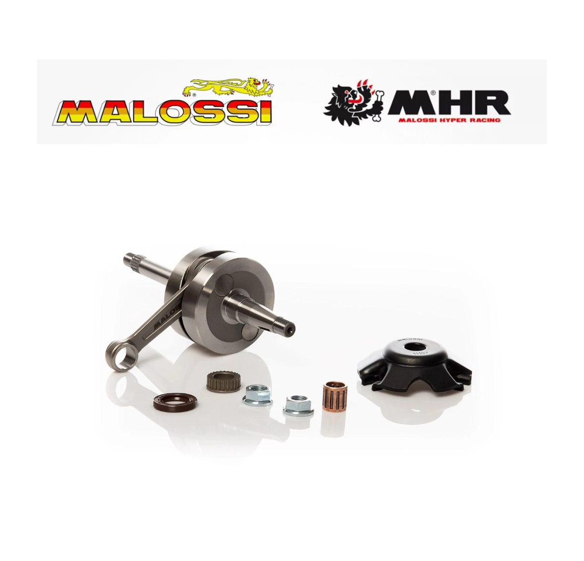 ALBERO MOTORE MHR TEAM CON SPINOTTO Ø 13 BIELLA 90 E CORSA 44 MM