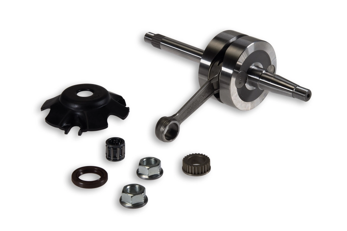 ALBERO MOTORE MHR TEAM CON SPINOTTO Ø 12 - 13, BIELLA 85 E CORSA 39,3 MM