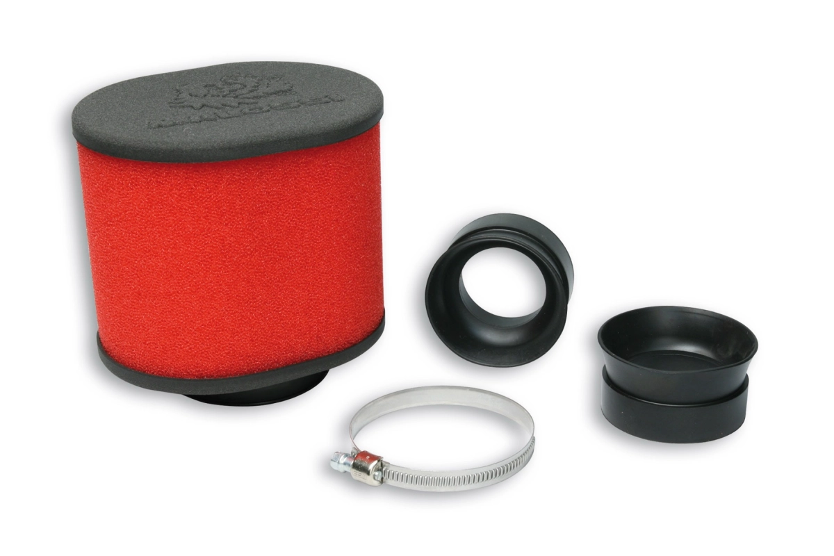 FILTRO ARIA RED FILTER E15 CON Ø 42/50/60 PER CARBURATORI KEIHIN - MIKUNI - PHBH - VHST