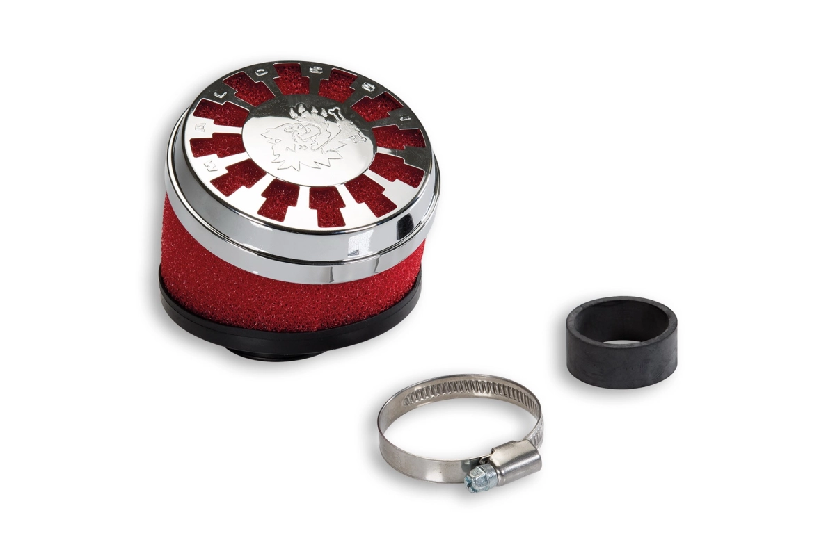 FILTRO ARIA MALOSSI RED FILTER E13 CON Ø 32 / 38 INCLINATO 25° PER CARBURATORI PHVA / B - PHBN - PHBG - PHBL