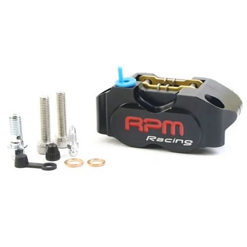 PINZA FRENO RPM RACING 4 PISTONCINI - UNIVERSALE MOTO E SCOOTER - NERA
