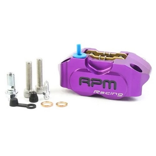 PINZA FRENO RPM RACING 4 PISTONCINI - UNIVERSALE MOTO E SCOOTER - VIOLA