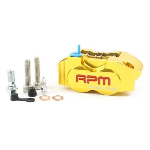 PINZA FRENO RPM RACING 4 PISTONCINI - UNIVERSALE MOTO E SCOOTER - ORO