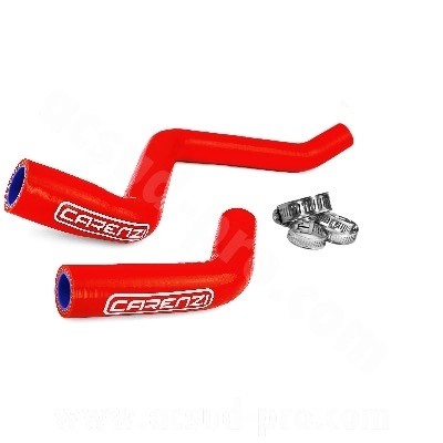 KIT TUBI RADIATORE IN SILICONE CARENZI PERFORMANCE – MOTORE PIAGGIO – ROSSO